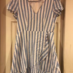 J.Crew ruffle faux wrap dress